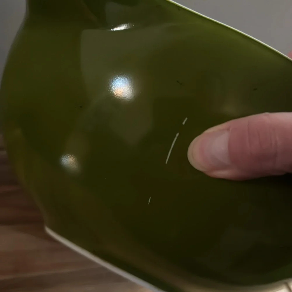 Gorgeous Avocado Green Pyrex Cinderella  Mixing Bowl-4 Quart-#444-Vintage